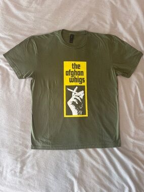 Men’s large olive green Afghan Whigs t-shirt in outstanding condition